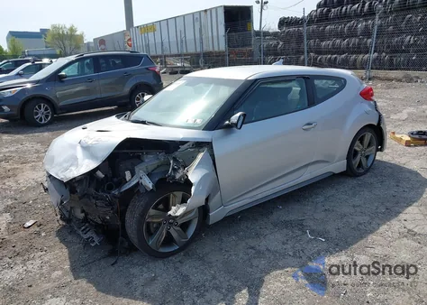 2015 Hyundai Veloster Turbo from USA, damaged, VIN KMHTC6AE5FU232916